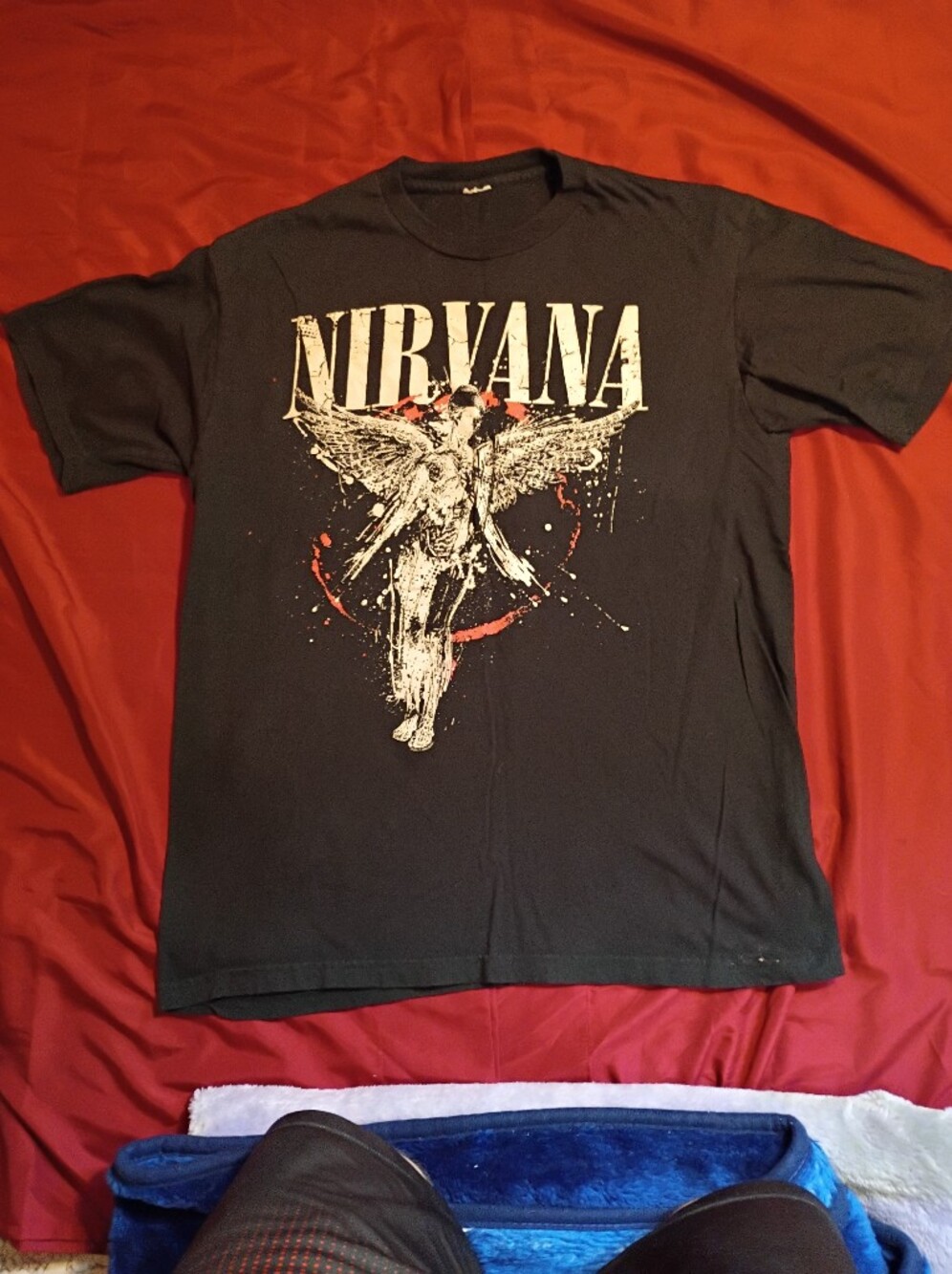 Nirvana Black Graphic Band T-Shirt - Men's